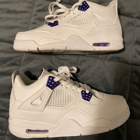 Jordan Shoes Jordan 4 Purple Metallic Poshmark